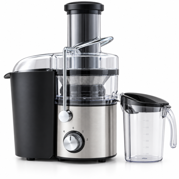 800W Electric Juicer – 75mm Feed Tube, 1L Juice Jug & 2 Speeds